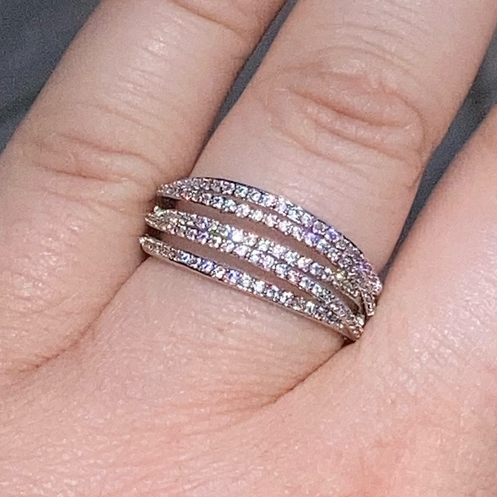 NWT! GENUINE WHITE SAPPHIRE RING - Picture 3 of 13
